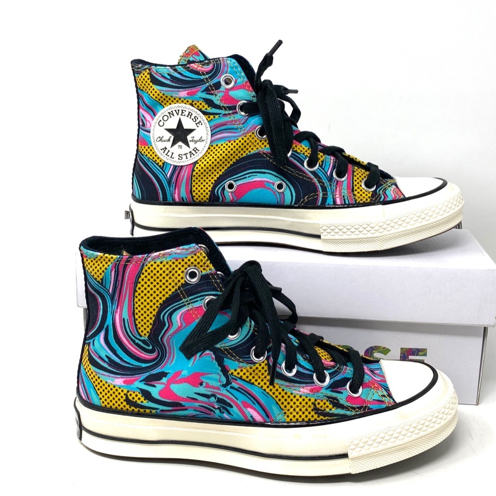 Converse CHUCK 70 Marbled All Star High Top Multicolor Canvas Women Size A00421C - Picture 6 of 10